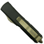 Microtech UTX-85 OTF Auto Knife, Bronze Apocalyptic Blade, Clip View