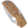 Spyderco Chaparral Birdseye Maple Folder Knife, CTS-XHP Blade, Clip View