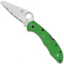 Spyderco Green Salt 2 Folder Knife, LC200 SpyderEdge Blade