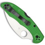 Spyderco Green Salt 2 Wharncliffe Folder Knife, LC200 SpyderEdge Blade