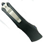 Marfione Custom Combat Troodon OTF Knife, CTS-204P Mirror Polish Recurve, Clip View