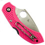 Spyderco Pink Dragonfly 2 Lightweight Folder Knife, S30V Satin Blade, Clip View