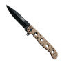 CRKT Carson FrameLock Folder Knife with Bronze Handle, Oxide Black Blade