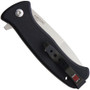 Al Mar Mini Sere 2020 G Assisted Flipper Knife, D2 Satin Blade, clip view