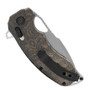 SOG Kiku XR Natural Linen Micarta Folding Knife, clip view