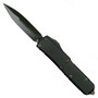 Microtech Signature Series Tactical UTX-85 OTF Auto Knife, DLC Black Dagger Blade