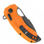 SOG Kiku XR LTE Orange G10 and Carbon Folding Knife, clip view