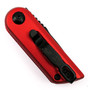 Bear OPS Red Cali-Legal Bold Action XIV Auto Knife, Black Blade, Clip View