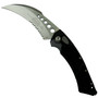 Microtech Hawk Auto Knife, Stonewash Part Serrated Blade