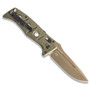 Benchmade OD Green Auto Adamas Knife, Flat Dark Earth Blade, Obverse