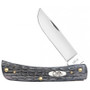 Case Pocket Worn Gray Bone Crandall Jig Sod Buster Jr Knife 