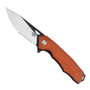 Bestech Knives Toucan Orange G10 Folding Knife, Satin/Black Blade 