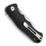 Bestech Knives Bobcat Black G10 Folding Knife, clip view