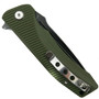 Bestech Knives Mako OD Green G10 Folding Knife, Clip View