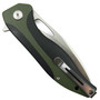 Bestech Knives Komodo OD Green and Black G10 Folding Knife, Clip View