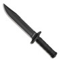 Boker Magnum John Jay Survival Knife Fixed Blade Knife, Black Blade 