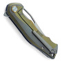 Bestech Knives Tercel Bronze Titanium Folding Knife, clip view