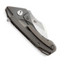 Bestech Knives Imp Gray Titanium Folding Knife, clip view