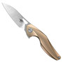 Bestech Knives Reticulan Gold Anodized Titanium Folding Knife 