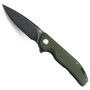 Bestech Knives Bison Green G10 and Black Stonewashed Titanium Folding Knife