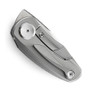 Bestech Knives Tulip Gray Anodized Titanium Folding Knife, clip view