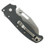 Demko Knives Gray AD20.5 Shark Lock, Stonewash Serrated Shark Foot Blade, Clip View