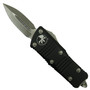 Microtech Mini Troodon CA Legal OTF Auto Knife, Apocalyptic Stonewash Blade