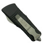 Microtech Mini Troodon CA Legal OTF Auto Knife, Apocalyptic Stonewash Blade, Clip View