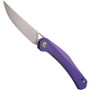 CIVIVI Purple G10 Lazar Front Flipper, Stonewash Blade