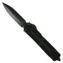 Microtech Shadow Scarab II OTF Auto Knife, Serrated DLC Dagger Blade