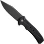 CIVIVI Black G10 Cogent Button Lock Flipper Knife, Black Stonewash Clip Blade