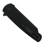 Pro-Tech Textured Malibu Flipper Knife, DLC Black Reverse Tanto, Clip View
