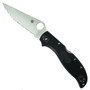 Spyderco Stretch 2 XL Black FRN Lockback Knife, Serrated Blade