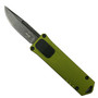 Boker Plus OD Green USB OTF Auto Knife, Black Stonewash D2 Blade