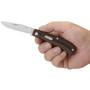 CRKT Brown Venandi Slip Joint Knife, Bead Blast Blade, In Hand
