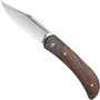 CIVIVI Brown Micarta Appalachian Drifter 2 Knife, S35VN Satin Blade