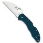 Spyderco Blue Lightweight Delica 4 Folder Knife, Satin K390 Wharncliffe Blade