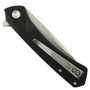 REVO Warden Black G-10 Spring Assist Liner Lock Knife, Stonewash Tanto Blade, Clip View