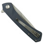 REVO Warden Grey G-10 Spring Assist Knife, Stonewash Tanto Blade, Clip View