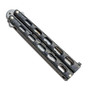 Bear & Son 5" Galaxy Trainer Balisong Butterfly Knife, Satin Blade closed view