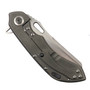 Olamic Cutlery Kinetic Mist Titanium Inlay Wayfarer 247 Knife, Satin Sheepscliffe Blade, Clip View