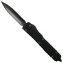 Microtech Signature Series Shadow Makora OTF Knife, Black Dagger Blade
