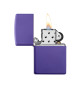 Zippo Regular Purple Matte Lighter, Zippo 237 open view