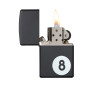 Zippo 218 8-Ball Lighter, Zippo 28432, open view