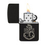 Zippo 28582 US Navy Lighter, Zippo 49318, open view