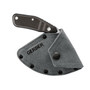 Gerber Downwind Ulu Fixed Blade Knife, Satin Blade, sheath view