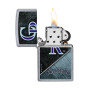 Zippo 207 MLB Colorado Rockies Lighter, open view