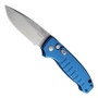 Hogue Knives Blue Ballista  Auto Knife, Tumble Finished Drop Point Blade