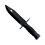 Ontario M-9 Black Bayonet Fixed Blade Knife, Clip Point Blade