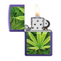 Zippo 237 Cannabis Design Lighter, open view